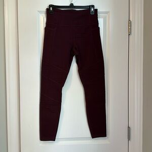 plum athleta leggings